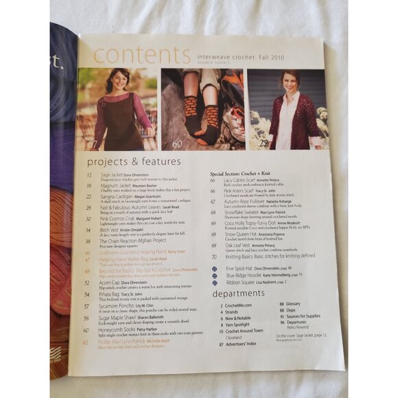 Interweave Crochet Magazine Lot Of 4 - 2010 Spring Summer Fall Winter Issues - Picture 8 of 11